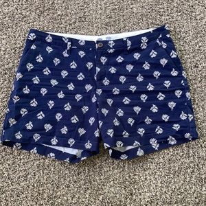 Old Navy Shorts. Navy with white print. Size 12.
